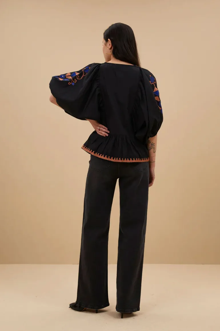 Gabie Blouse - Jet Black