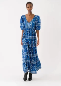 Gambo Maxi Dress SS - Blue