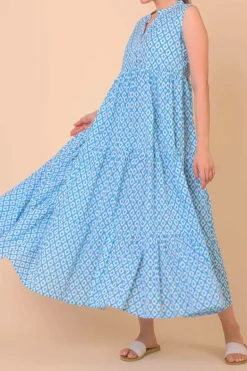 Geisha dress - Habibi blue