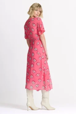 Georgie Dress - Leaf It Pink