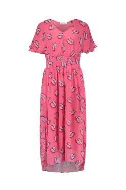 Georgie Dress - Leaf It Pink