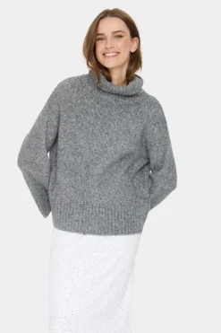 Gilda Pullover - Mist Grey Melange