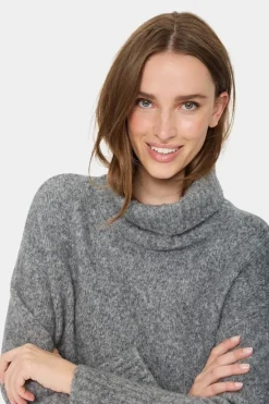 Gilda Pullover - Mist Grey Melange
