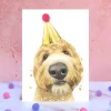 Golden Doodle Pompom Card
