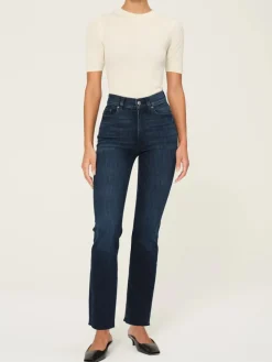 Halle Straight Jean - Mediterranean