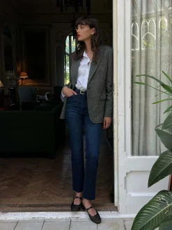 Halle Straight Jean - Mediterranean