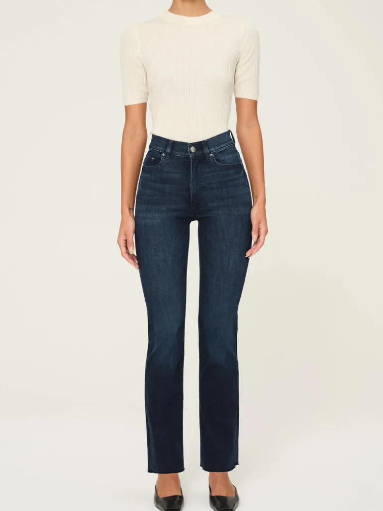 Halle Straight Jean - Mediterranean