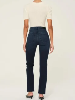 Halle Straight Jean - Mediterranean