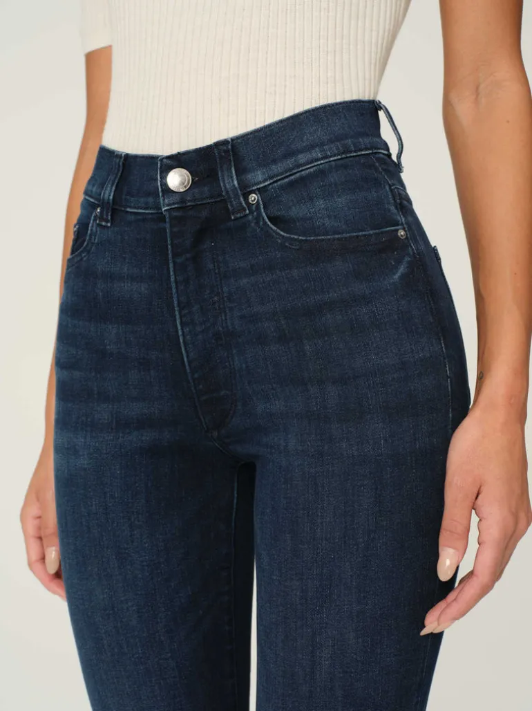 Halle Straight Jean - Mediterranean