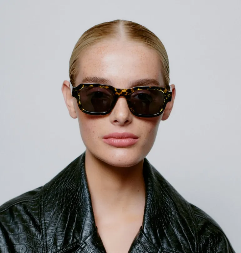 Halo Sunglasses - Black / Yellow Tortoise