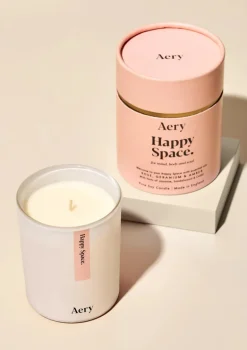 Happy Space 200g Candle - Rose, Geranium and Amber