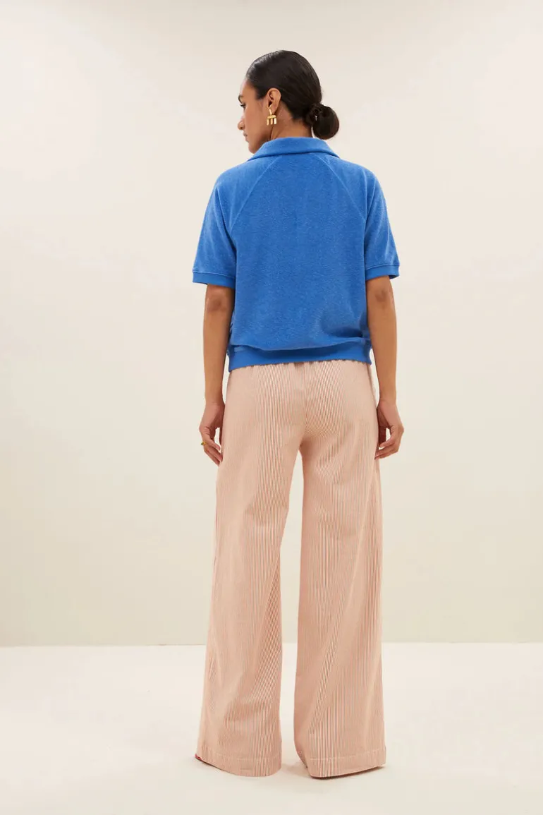 Harper Slub Top - Queens Blue