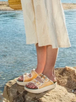 Hawaii Rafia Sandal - Natural