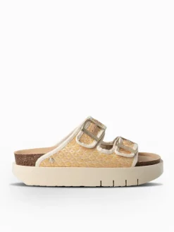 Hawaii Rafia Sandal - Natural