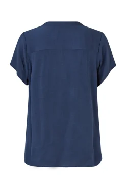 Heather Top SS - Dark Blue
