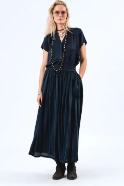 Heather Top SS - Dark Blue