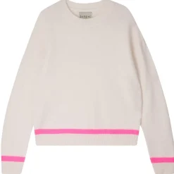 Heavy Trim Crew - White / Pink