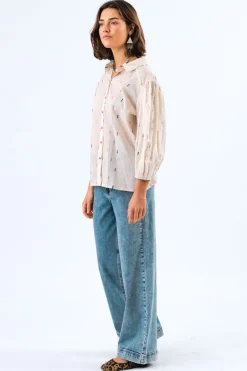 Heidi Shirt 3/4 - Creme
