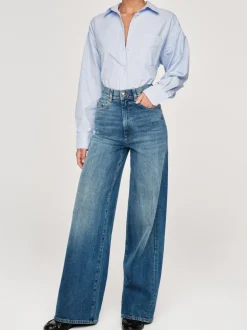 Hepburn Wide Leg Jean - Seagate