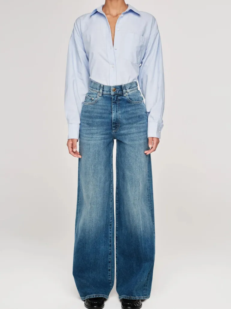 Hepburn Wide Leg Jean - Seagate