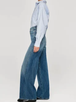 Hepburn Wide Leg Jean - Seagate