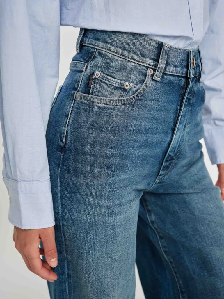 Hepburn Wide Leg Jean - Seagate