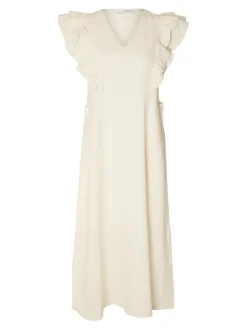 Hillie Linen Dress - Snow White
