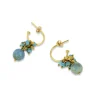 Hollie Turquoise Hoop Earrings