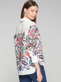 Isa Blouse - White Floral Print