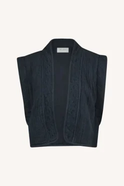 Isla Embroidery Jacket - Midnight
