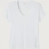 Jacksonville SS Scoop Neck Tee - White