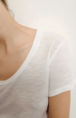Jacksonville SS Scoop Neck Tee - White