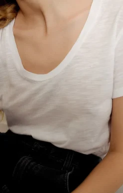 Jacksonville SS Scoop Neck Tee - White