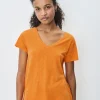 Jacksonville SS V-Neck Tee - Orangeade Vintage