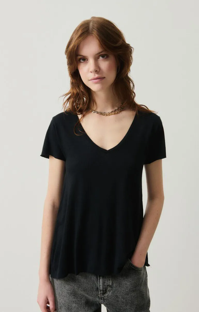 Jacksonville SS V-Neck Tee - Black