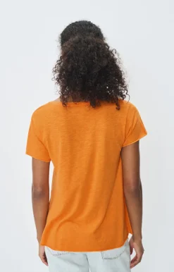 Jacksonville SS V-Neck Tee - Orangeade Vintage