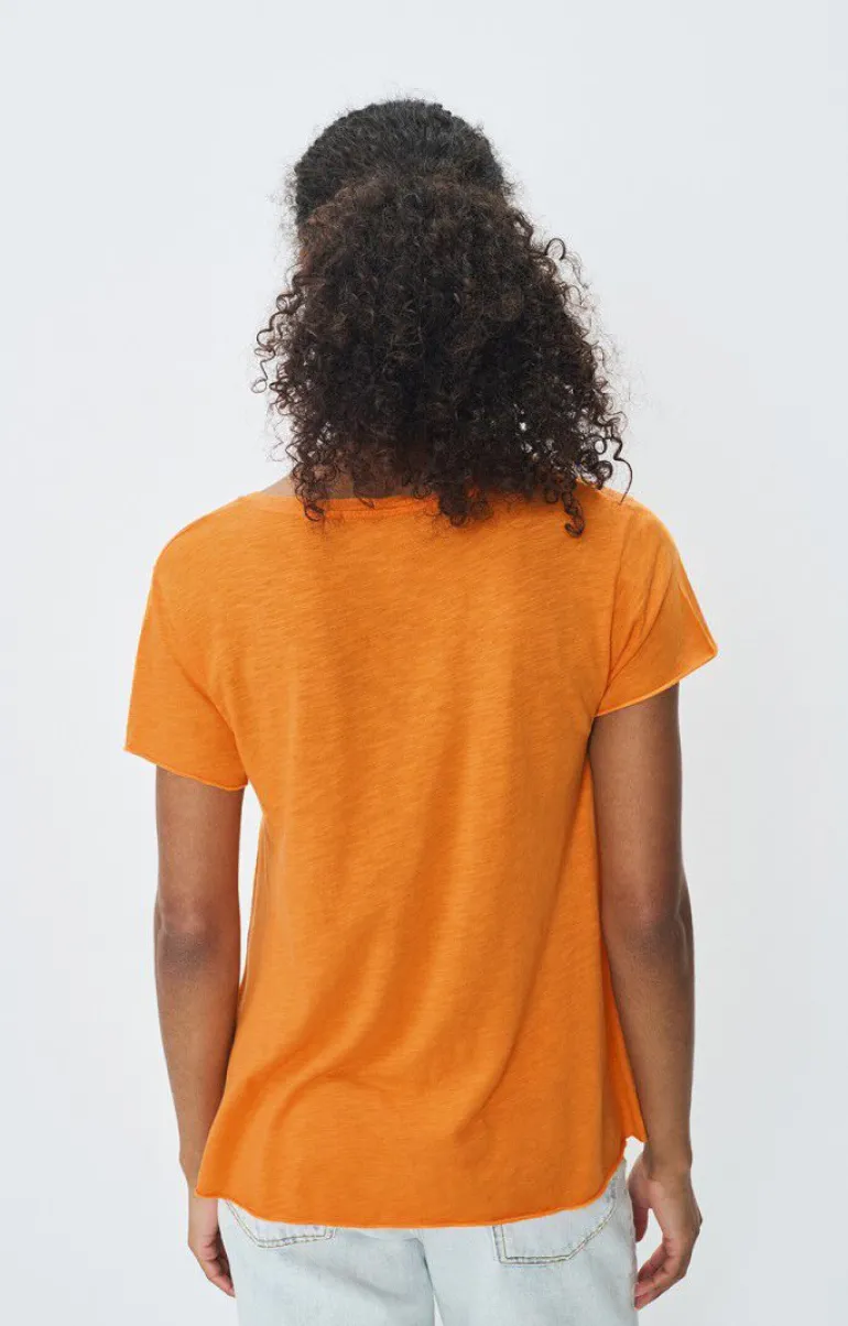 Jacksonville SS V-Neck Tee - Orangeade Vintage