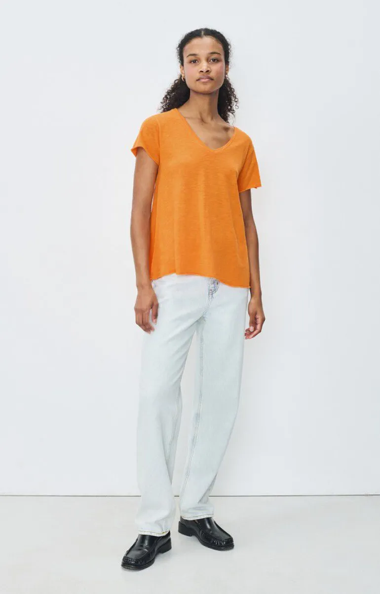 Jacksonville SS V-Neck Tee - Orangeade Vintage
