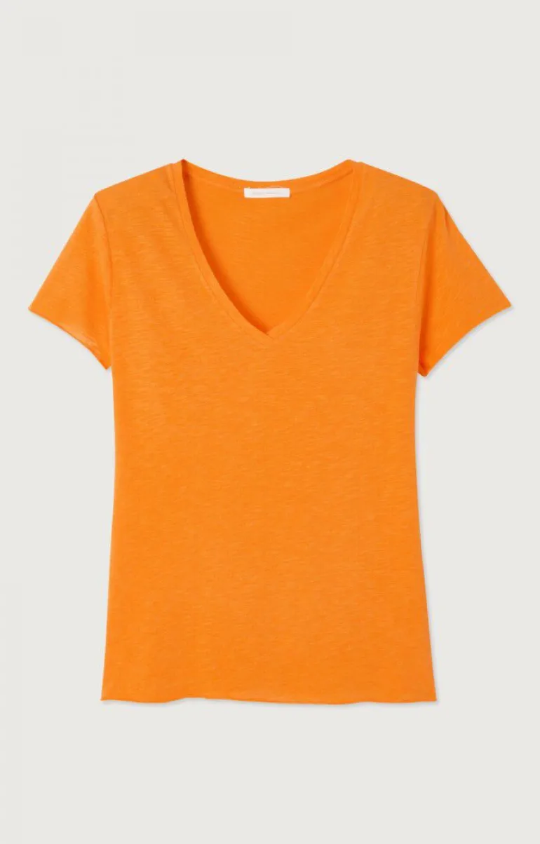 Jacksonville SS V-Neck Tee - Orangeade Vintage