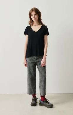Jacksonville SS V-Neck Tee - Black
