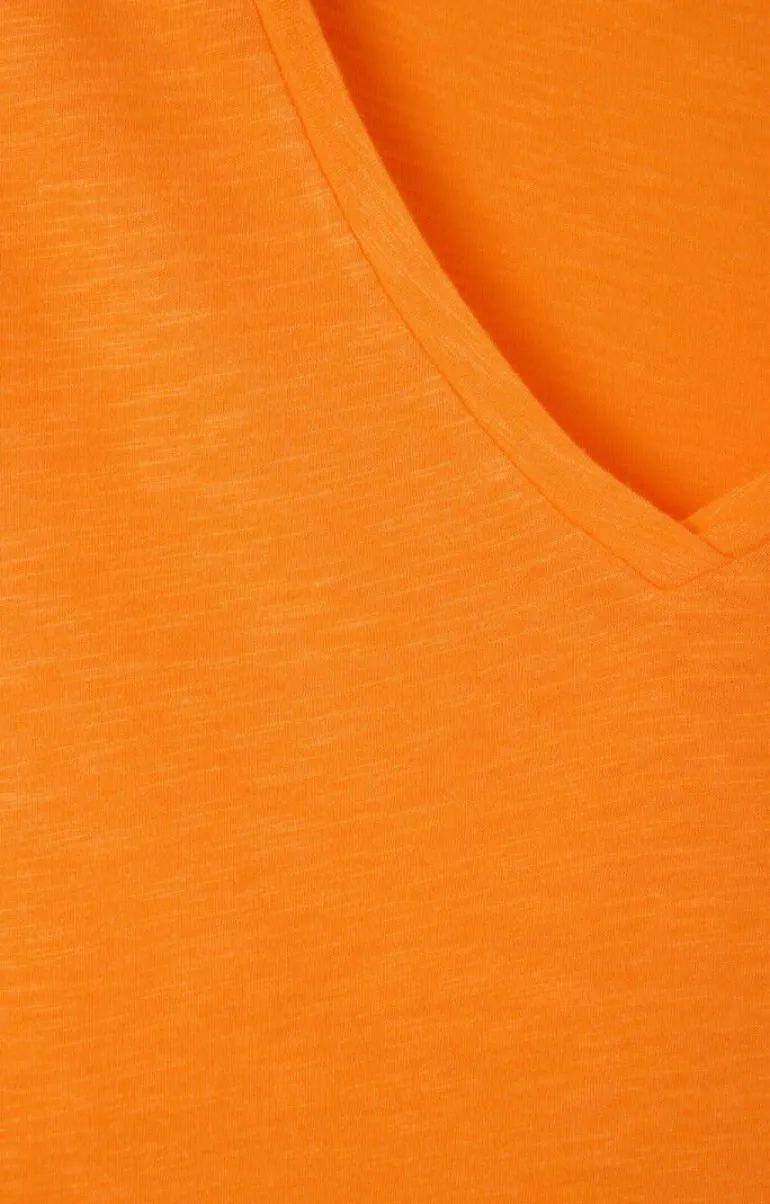 Jacksonville SS V-Neck Tee - Orangeade Vintage