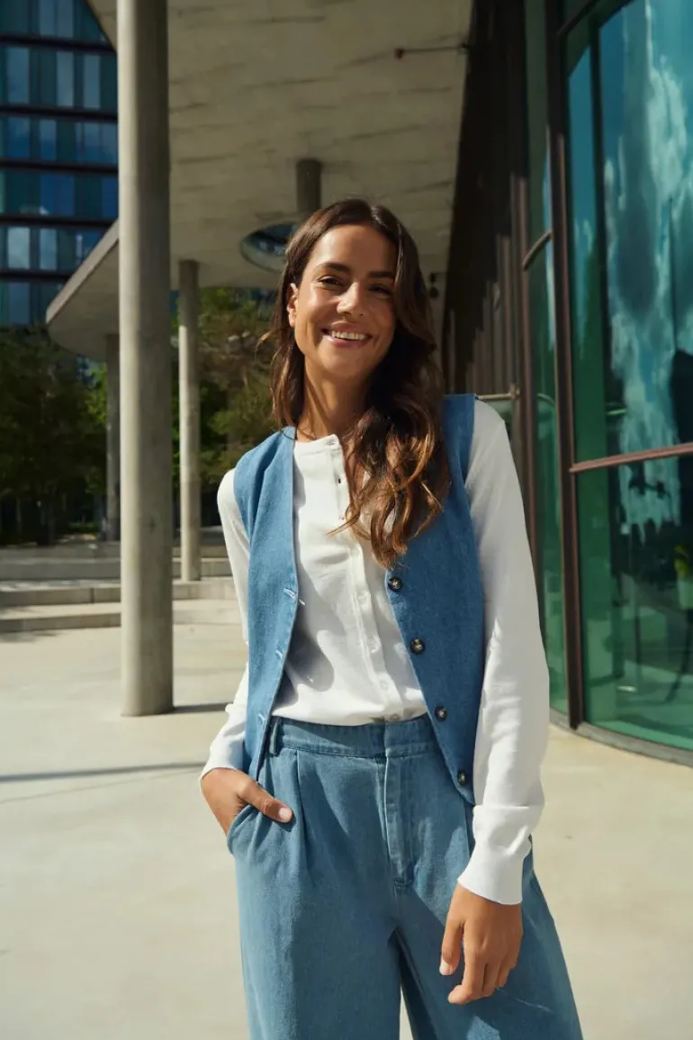 Jaclyn Vest - Smoke Blue