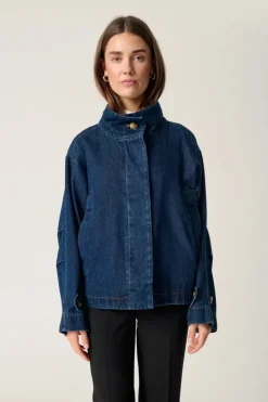 Jannine Cade Jacket - Dark Blue Denim