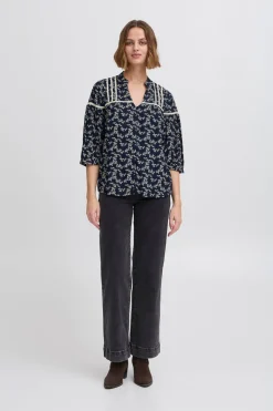 Jeanne Shirt - Maritime Blue