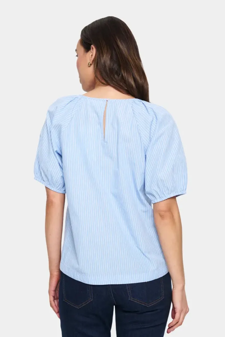 Josefia Blouse - Airy Blue Ice Stripe
