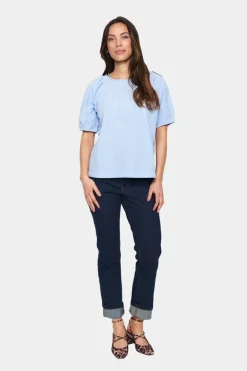 Josefia Blouse - Airy Blue Ice Stripe
