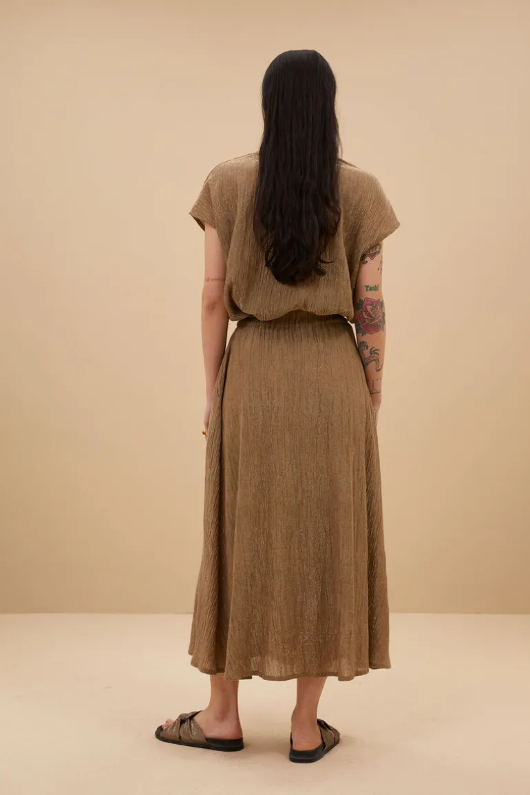 Juta Lurex Skirt - Gold