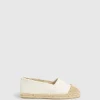Kampala Flat Espadrille - Blanco Metallic
