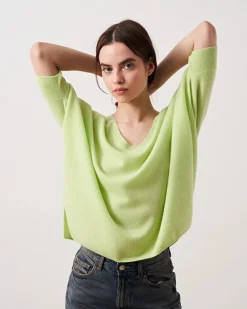 Kate V-Neck Knit - Pistachio