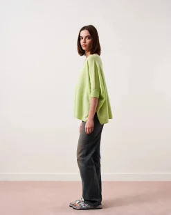 Kate V-Neck Knit - Pistachio